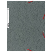 FASCIKEL MAPA Z ELASTIKO CHARTREUSE A4 EXACOMPTA 55511E TEMNO SIVA