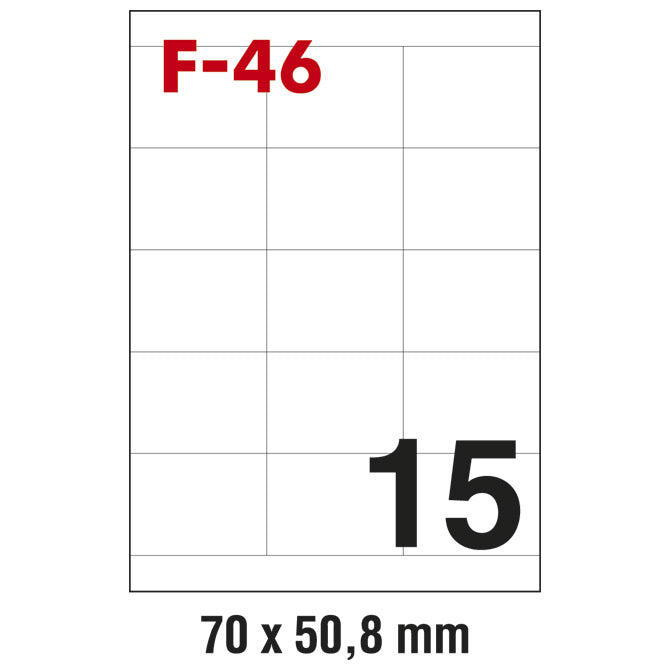 ETIKETE ILK  70X50,8MM PK100L FORNAX F-46