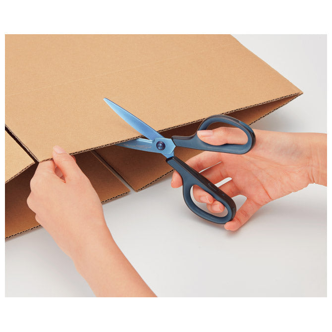 ŠKARE UREDSKE 17,5CM-TITANIJ FITCUT CURVE PREMIUM SC175STN PLUS.35057 TAMNO PLAVE BLISTER