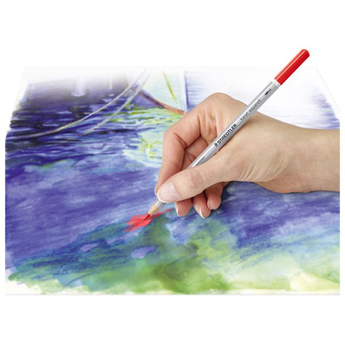 BOJA DRVENA-VODENA KARAT AQUARELL STAEDTLER 125-2 CRVENA * DO ISTEKA ZALIHA