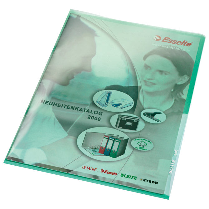 FASCIKEL "L" 150MY PVC A4 LEITZ 41000255 ZELENI