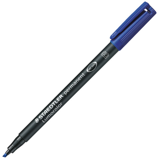 MARKER PERMANENTNI 1-2,5MM RECIKLIRANI LUMOCOLOR STAEDTLER 314-3 PLAVI