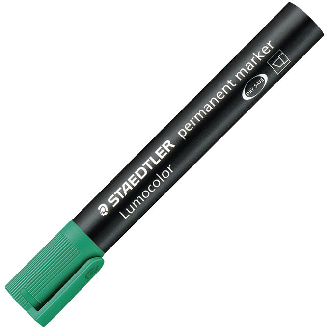Marker permanentni 2-5mm lumocolor staedtler 350-5 zeleni