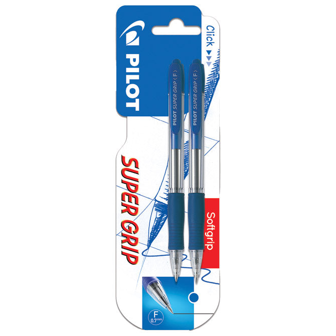 Kemični svinčnik super grip pk2 pilot bpgp-10r-f modra/modra blister