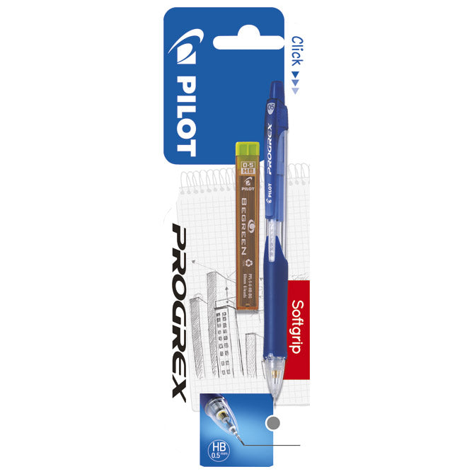 OLOVKA TEHNIČKA 0,5 MM GRIP PROGREX PLUS MINA BEGREEN PILOT SORTIRANO BLISTER