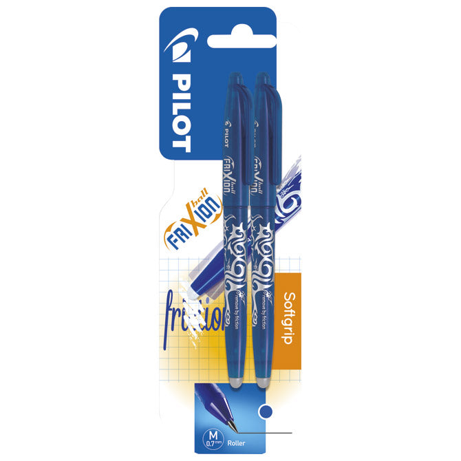 Roler gel 0,7mm frixion piši-briši pk2 pilot plavo/plavi blister