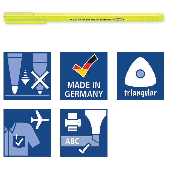 Signir 1-4mm neon Triplus Staedtler 362-1 žuti