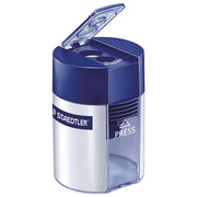 ŠILČEK KOVINSKI S PVC ŠKATLO 2 LUKNJI STAEDTLER 512 001 MODRO/SREBRNO