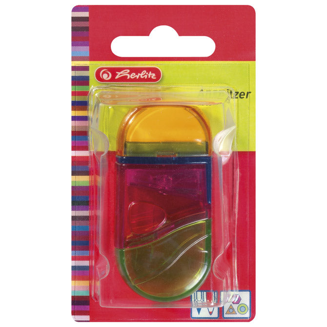ŠILJILO-GUMICA PVC S PVC KUTIJOM 1RUPA HERLITZ 10198612 BLISTER