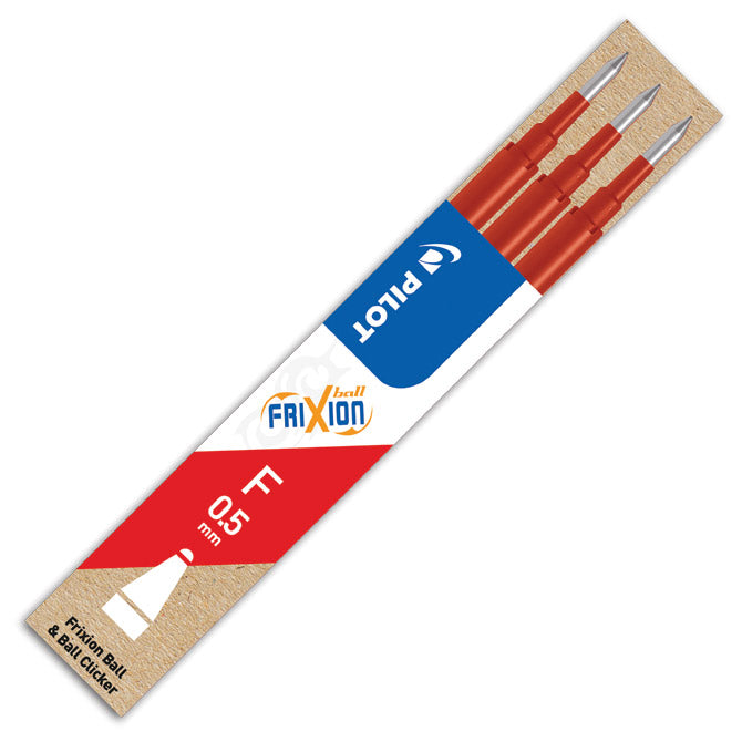 ULOŽAK ZA ROLER 0,5 MM FRIXION PIŠI-BRIŠI PK3 PILOT BLS-FR5-R-S3 CRVENI