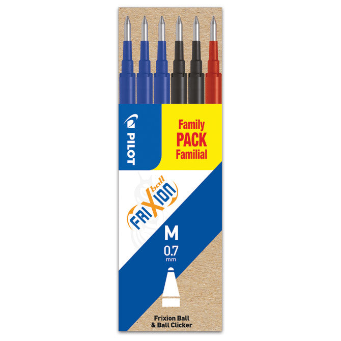 Uložak za roler 0,7mm frixion piši-briši pk6 pilot bls-fr7-s6-1 sortirano