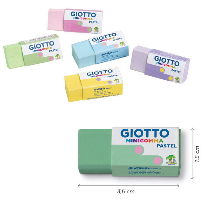 GUMICA MINIGOMMA GIOTTO FILA 2339 SORTIRANO PASTEL BOJE
