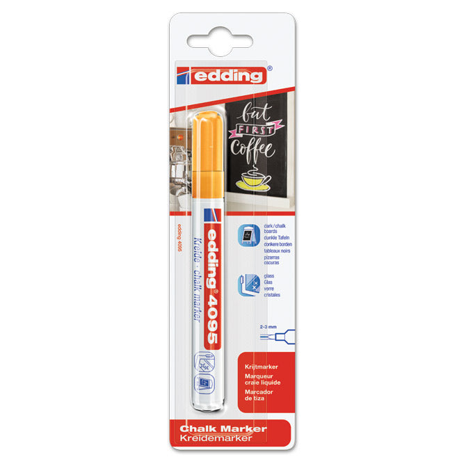 Marker-kreda za staklo 2-3mm edding 4095/1 neon narančasti blister