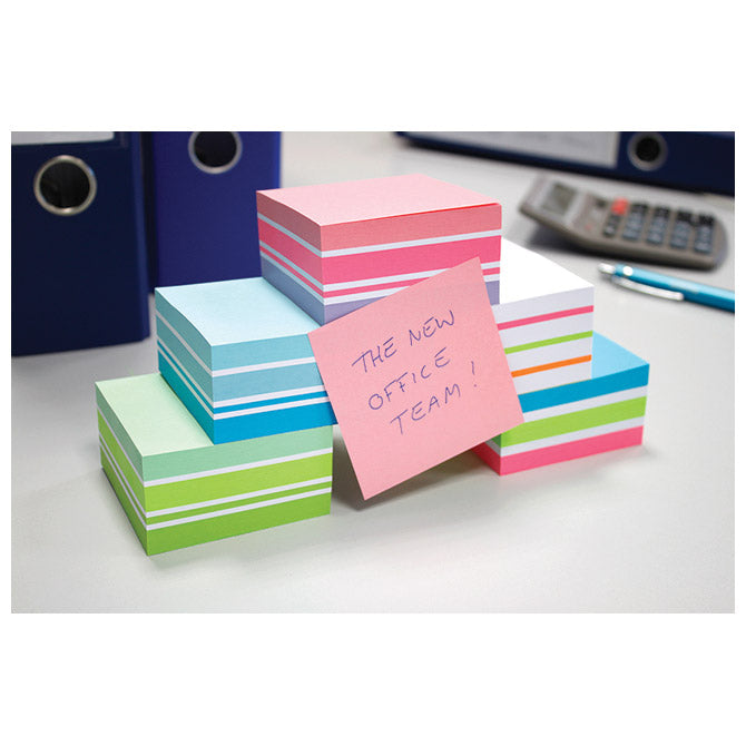 Blok samoljepljiv kocka 75x75mm 400l global notes 5654-70 sortirano