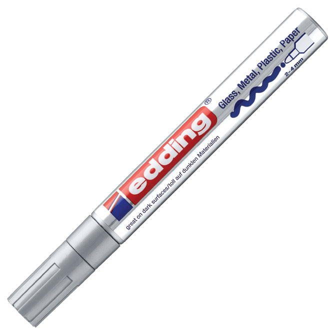 MARKER PERMANENTNI SJAJNI LAKIRAJUĆI 2-4MM EDDING 750 SREBRNI