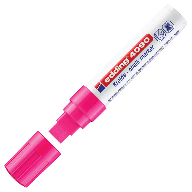 Marker-kreda za staklo 4-15mm edding 4090 neon rozi