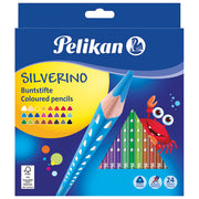 Boje drvene  24boje silverino pelikan 700665 blister