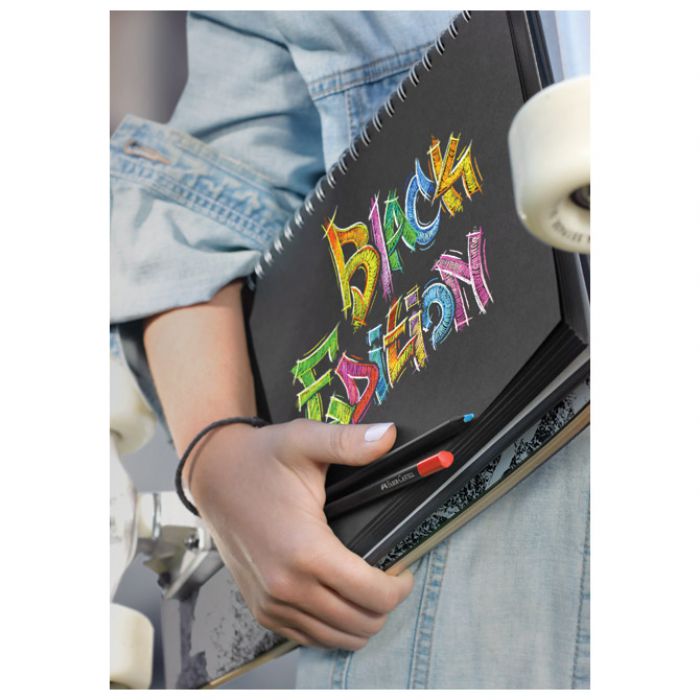 BOJE DRVENE  12BOJA TROKUTASTE BLACK EDITION FABER-CASTELL 116412 BLISTER