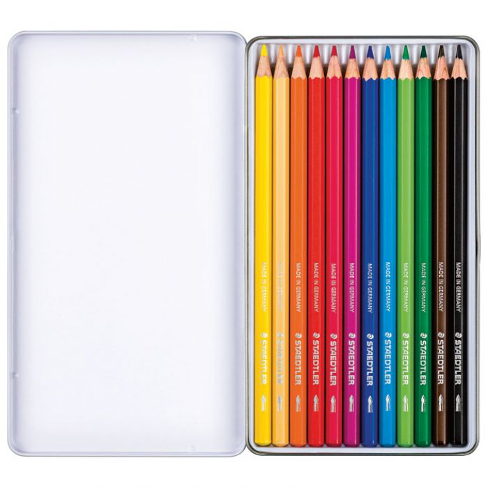 BOJE DRVENE-VODENE  12BOJA METALNA KUTIJA AQUARELL DESIGN JOURNEY STAEDTLER 14610C M12
