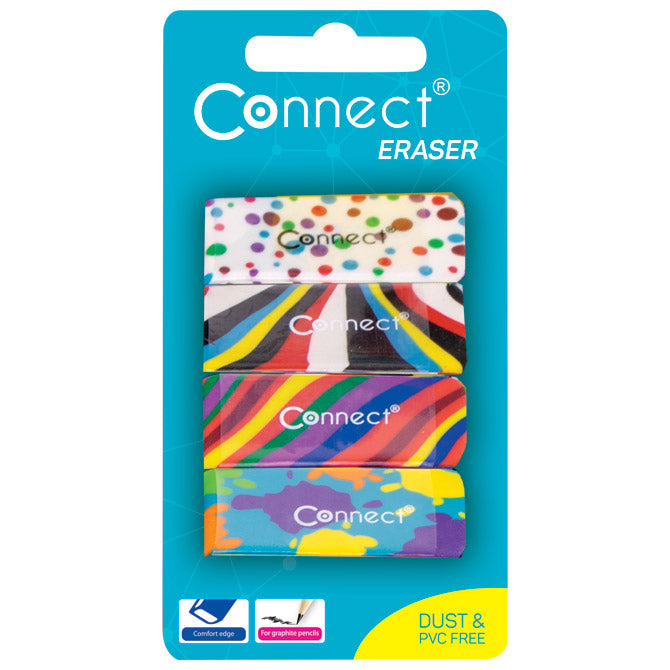 SINTETIČNA GUMICA MULTICOLOR PK4 CONNECT BLISTER