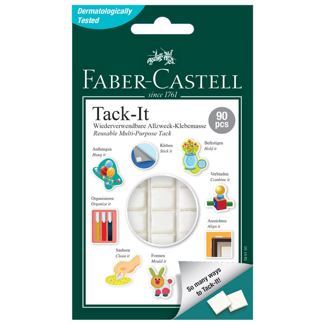 Ljepilo-jastučići 50g 90x tack-it faber castell 589150 bijelo blister