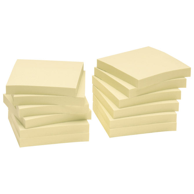 Blok samoljepljiv 75x75mm 12x100L Nature Global Notes 5654-11box žuti