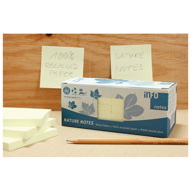 Blok samolepilen 75x75mm 12x100L Nature Global Notes 5654-11box rumen