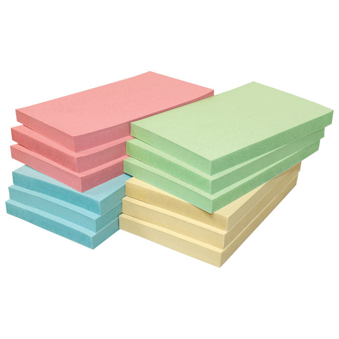Samolepilni blok 125x75mm 12x100l nature global notes 5655-88box sortirano