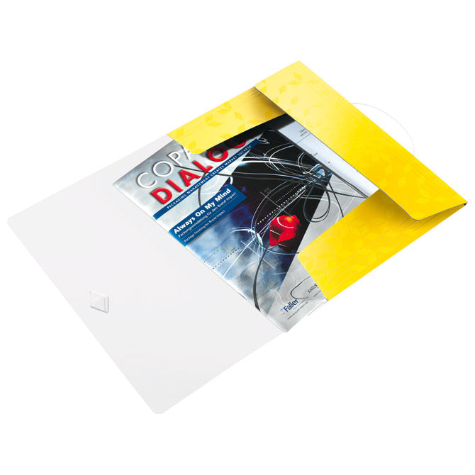 FASCIKL KLAPA S GUMICOM PP A4 WOW LEITZ 45990116 ŽUTI