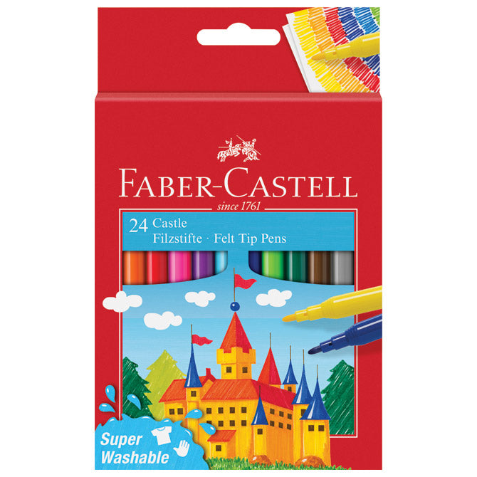 FLOMASTER ŠKOLSKI  24BOJE FABER CASTELL 554202 BLISTER