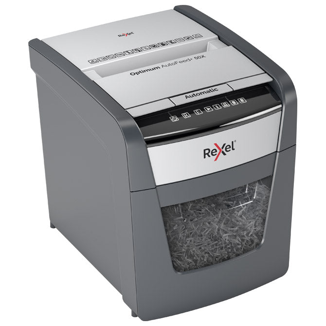 UNIČEVALEC DOKUMENTACIJE 50 (ROČNO 5) LISTOV CROSSCUT OPTIMUM AUTO FEED PLUS 50X REXEL 2020050XEU
