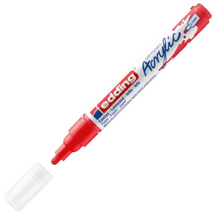 MARKER AKRILNI 2-3 MM EDDING 5100902 CRVENI