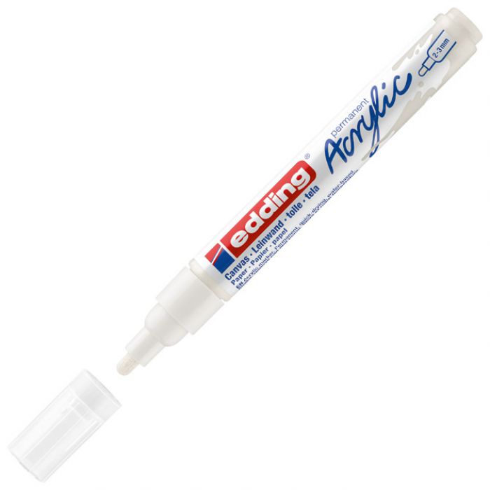 MARKER AKRILNI 2-3 MM EDDING 5100922 BIJELI