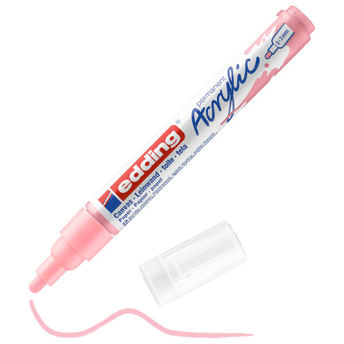Marker akrilni 2-3mm edding 5100935 prljavo pastelno rozi