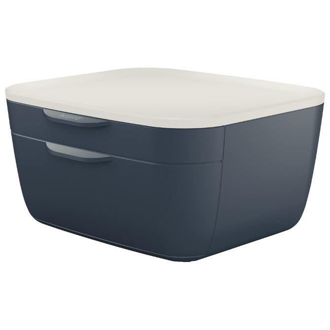 KUTIJA S  2 LADICE COSY LEITZ 53570089 TAMNO SIVA/BIJELA