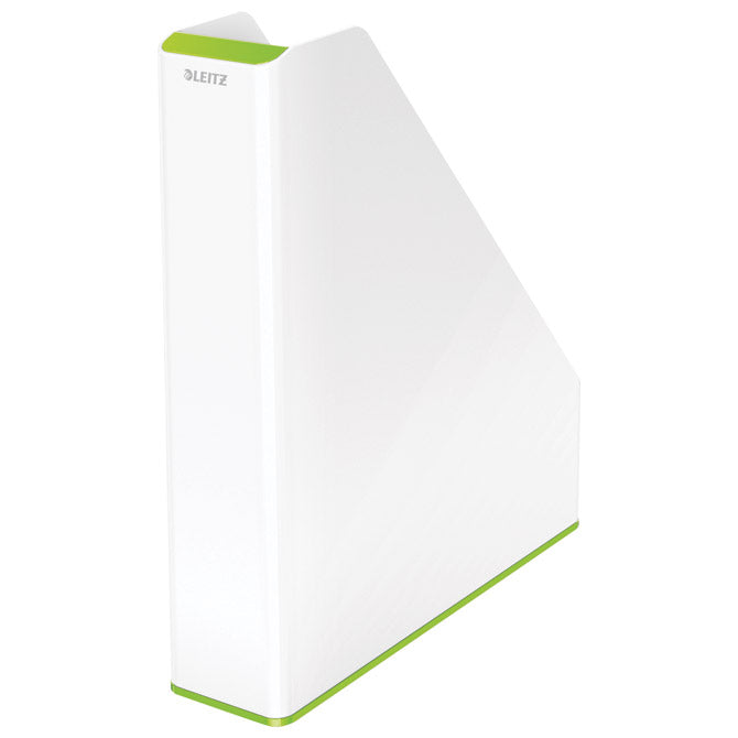 Stalak za spise okomit plastičan wow leitz 53621054 bijelo-zeleni