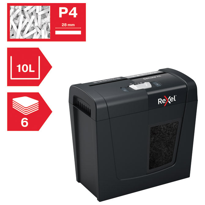 UNIŠTAVAČ DOKUMENTACIJE   6 LISTOVA CROSSCUT SECURE X6 REXEL 2020122EU