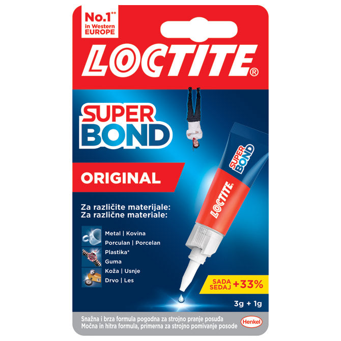 LJEPILO TRENUTAČNO  4G LOCTITE SUPER BOND TEKUĆE HENKEL 2733273 BLISTER