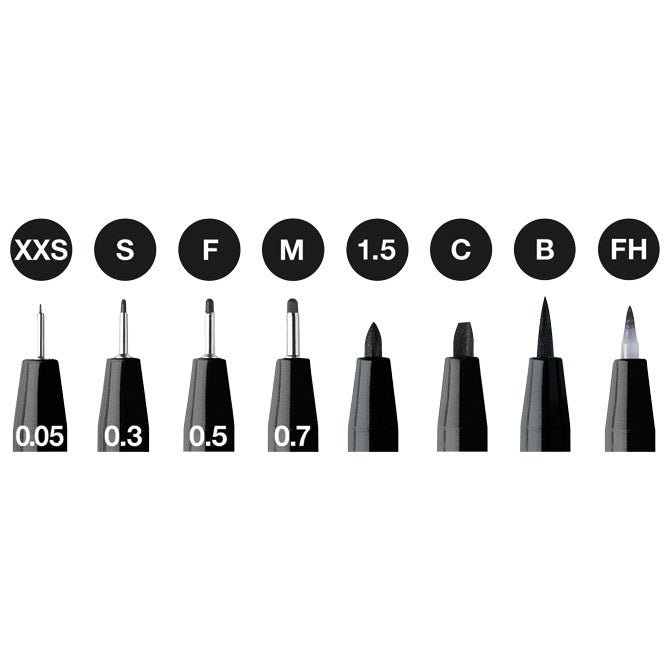 SET PITT ARTIST PK8 BLACK FABER-CASTELL 167158 BLISTER