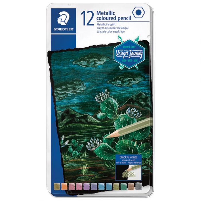 BOJE DRVENE  12BOJA METALNA KUTIJA METALLIC DESIGN JOURNEY STAEDTLER 146M M12 BLISTER * DO ISTEKA ZALIHA