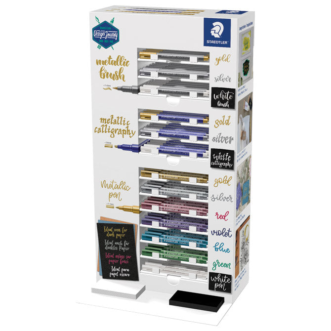 STALAK S MARKERIMA PK130 METALLIC MIX DESIGN JOURNEY STAEDTLER 832-SCA130!!
