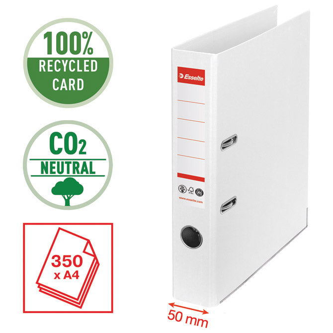 Register A4 ozki samostoječ CO2 nevtralen Vivida Esselte 627577 beli