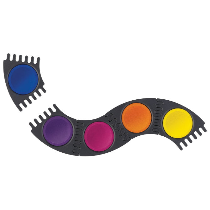 Boja vodena fi 24mm 24boje plus bijela tempera connector faber castell 125031
