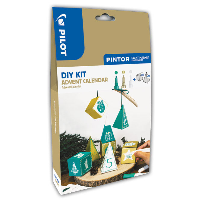 Set 3 markera i adventski kalendar diy kit pintor pilot blister