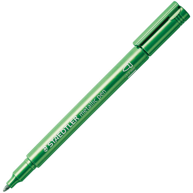Nepermanentni marker 1-2mm metallic pen staedtler 8323-553 zelen