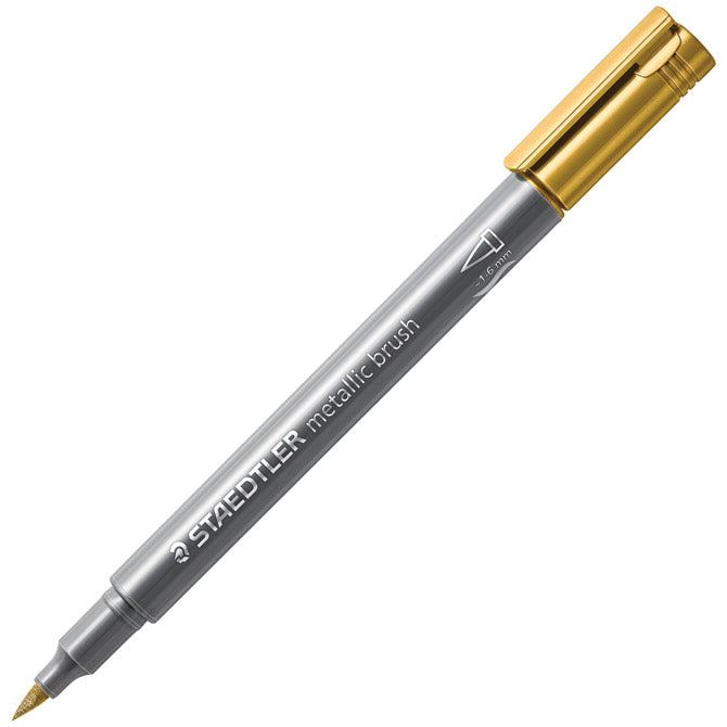 Marker nepermanentni 1-6mm metallic brush staedtler 8321-11 zlatni