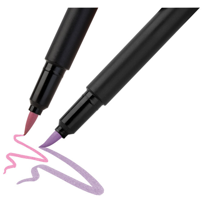 FLOMASTER BRUSHPEN  6BOJA BLACK EDITION FABER CASTELL 116453 PASTEL BLISTER