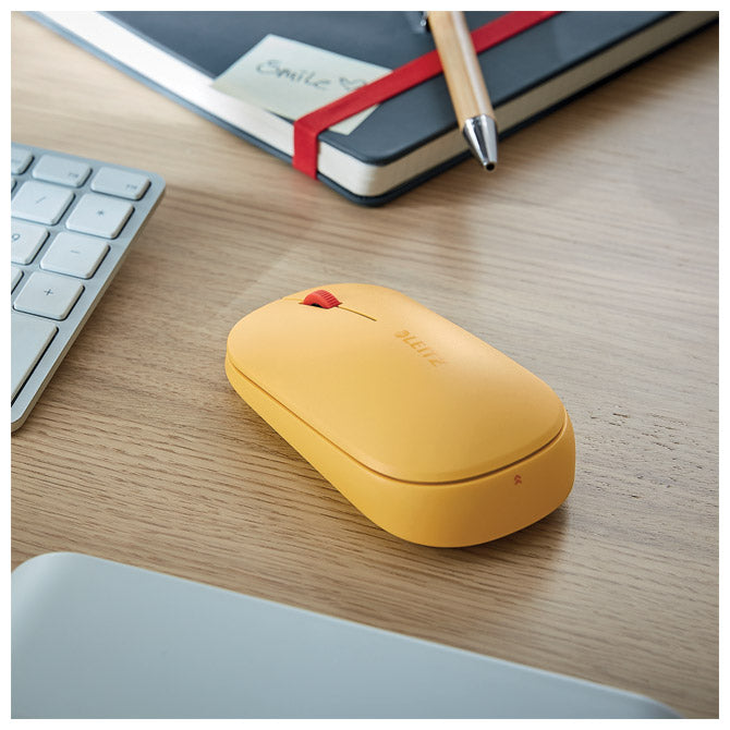 MIŠ USB 3TIPKE OPTIČKI BEŽIČNI COSY LEITZ 65310019 ŽUTI