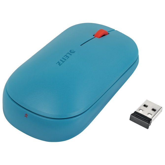 MIŠ USB 3TIPKE OPTIČKI BEŽIČNI COSY LEITZ 65310061 PLAVI