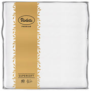 SALVETE DVOSLOJNE 38X38CM PK40 PREMIUM VIOLETA BIJELE